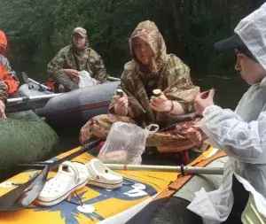Поход по реке Анграпа на байдарках